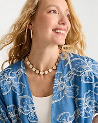 Pearlescent Rounded Collar Necklace