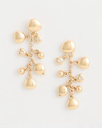 Goldtone Cluster Earrings