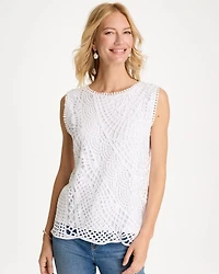 Cotton Crochet Sleeveless Tank