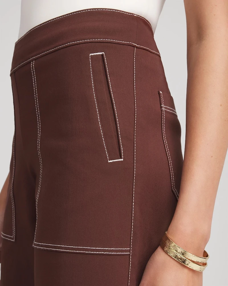 Petite Brigitte™ Utility Wide-Leg Cropped Pants