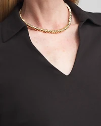 Polished Collar Top