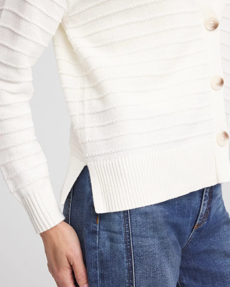 Relaxed-Fit V-Neck Cardigan