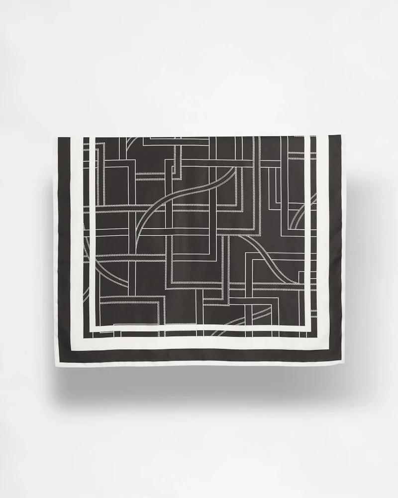 Graphic Stitch Square Scarf