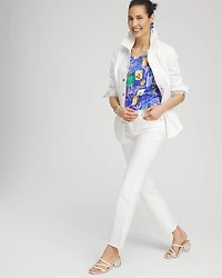 Abstract Scoop Neck Tee