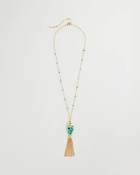 Tassel Fish Pendant Necklace