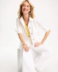 Cropped Denim Trucker Jacket