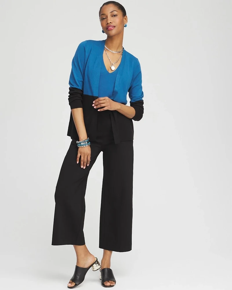 Ella Colorblock Long-Sleeve Cardigan