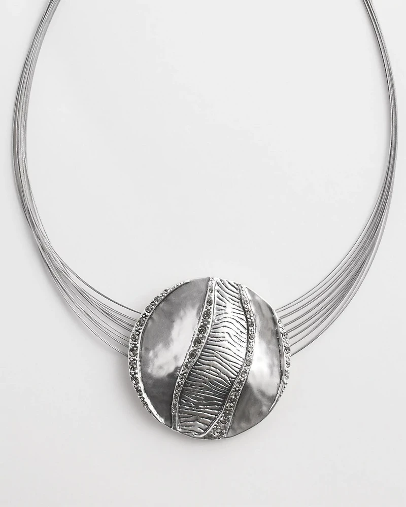 Zebra Pendant Necklace