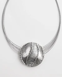 Zebra Pendant Necklace