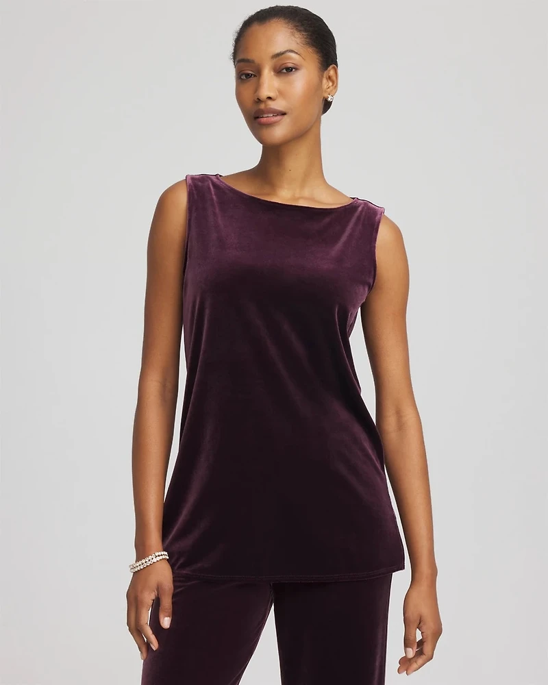 Travelers™ Velvet Side-Slit Tank