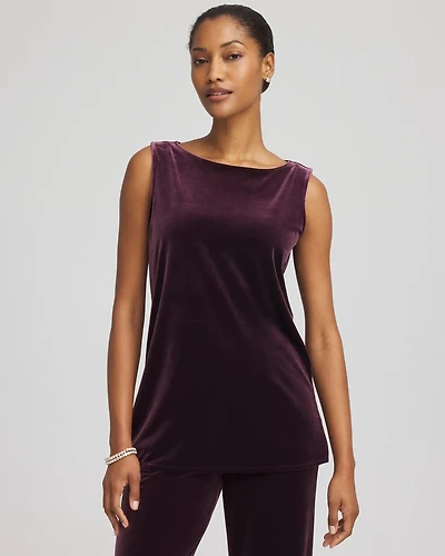 Travelers™ Velvet Side-Slit Tank