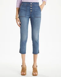 Pull-On 22" Capri Jeans