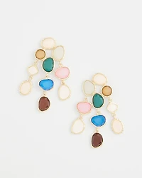 No Droop® Rainbow Resin Drop Earrings