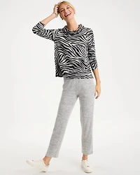 Zenergy® Abstract Animal Cowl Neck Top