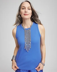 Ribbed High-Neck Tank