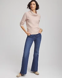 Ribbed Cowlneck Sweater