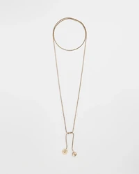 Gold Lariat Necklace