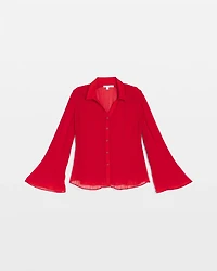 Pleated Georgette Blouse