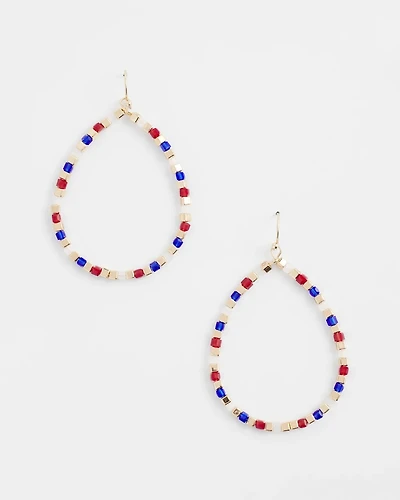 No Droop® Red White & Blue Earrings