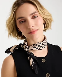 Polka Dot Square Scarf