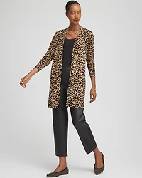 Ella Animal-Print Cardigan Sweater