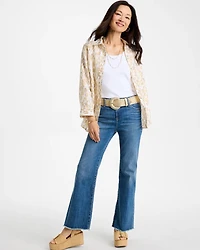 No Iron Linen Animal Print Shirt