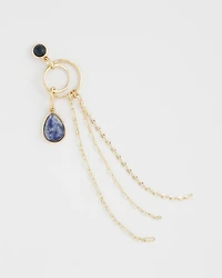 No Droop® Sodalite Tassel Earrings