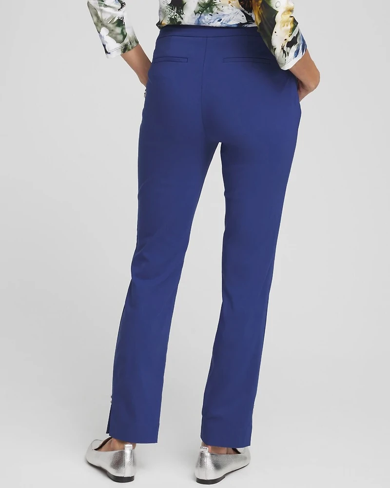Brigitte Rivet Slit Ankle Pants