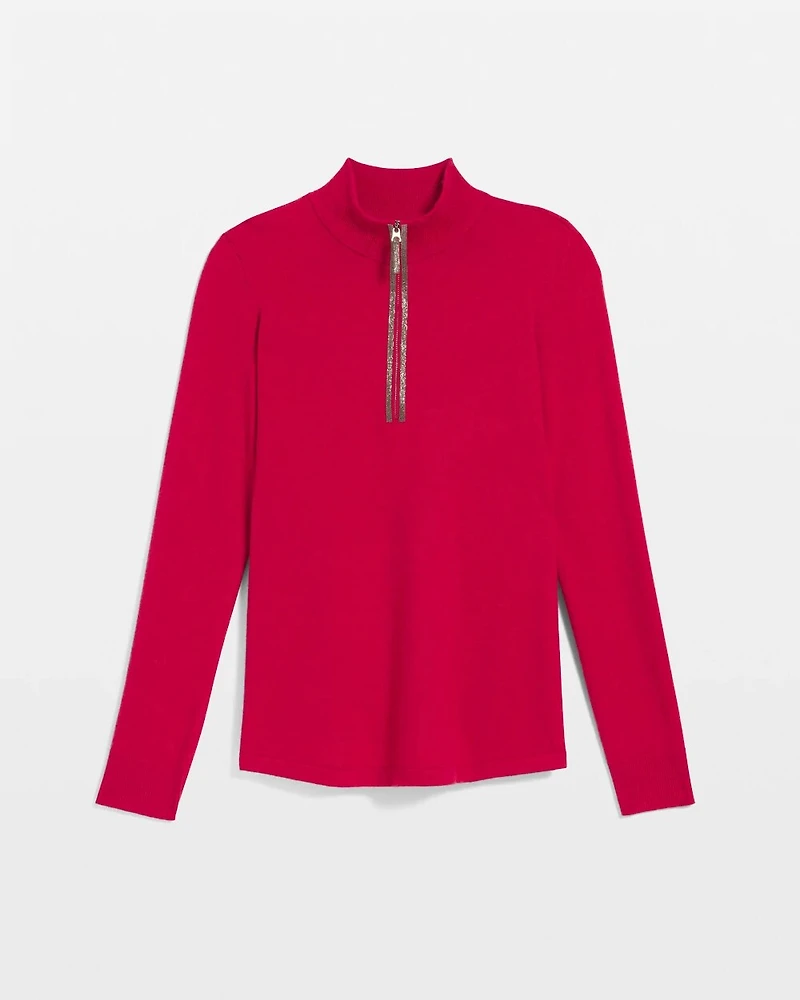 Zenergy® Luxe Half Zip Pullover Top