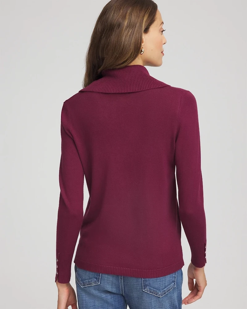 Cowlneck Long-Sleeved Sweater