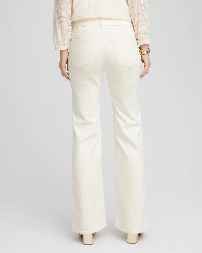 Petite Girlfriend Flared Leg Jeans