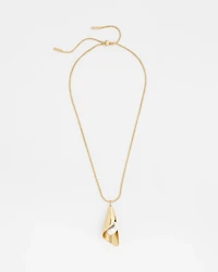 Adjustable Pearl Pendant Necklace