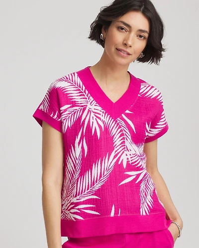 Zenergy® Tropical Gauze Top