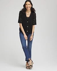 Short Button-down Cardigan