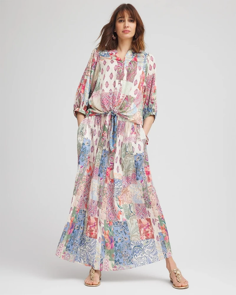 Floral Paisley Maxi Skirt