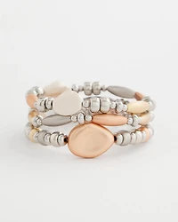 Mixed Metal Stretch Set of Three