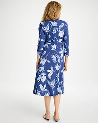 Ponte Surplice Short Dress