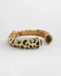Chico's Originals Animal Print Hinge Cuff Bracelet