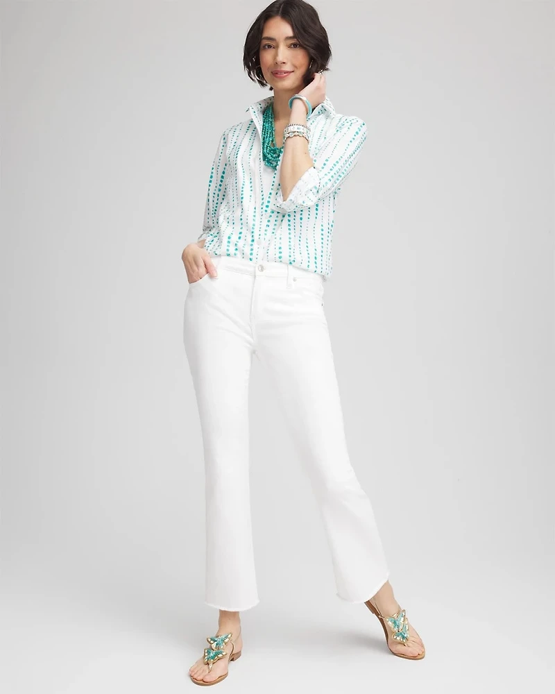 No Iron™ Sateen Bubble Print Shirt