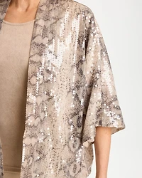 Travelers™ Collection Sequin Animal Print Kimono