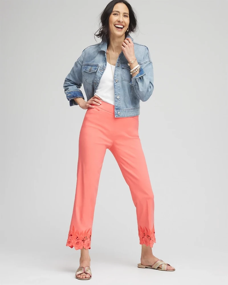 Brigitte™ Cutout Pull-On Cropped Pants