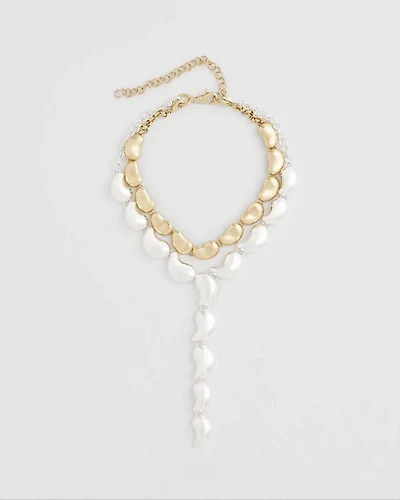 Convertible Mixed-Metals Y-Necklace