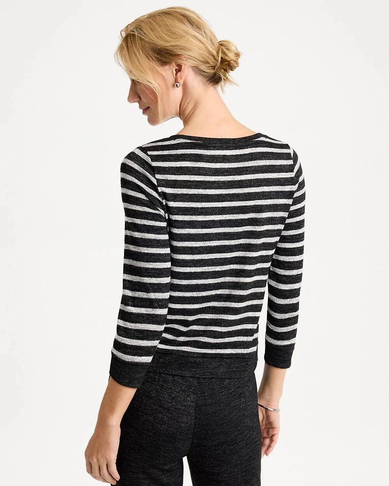 Zenergy® Striped Twist-Front Top