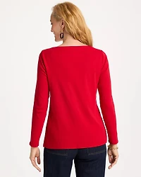 Pima Cotton Boatneck Tee