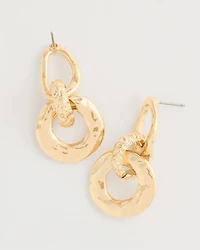 Golden Link Drop Earrings