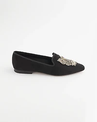 Black Microsuede Loafers