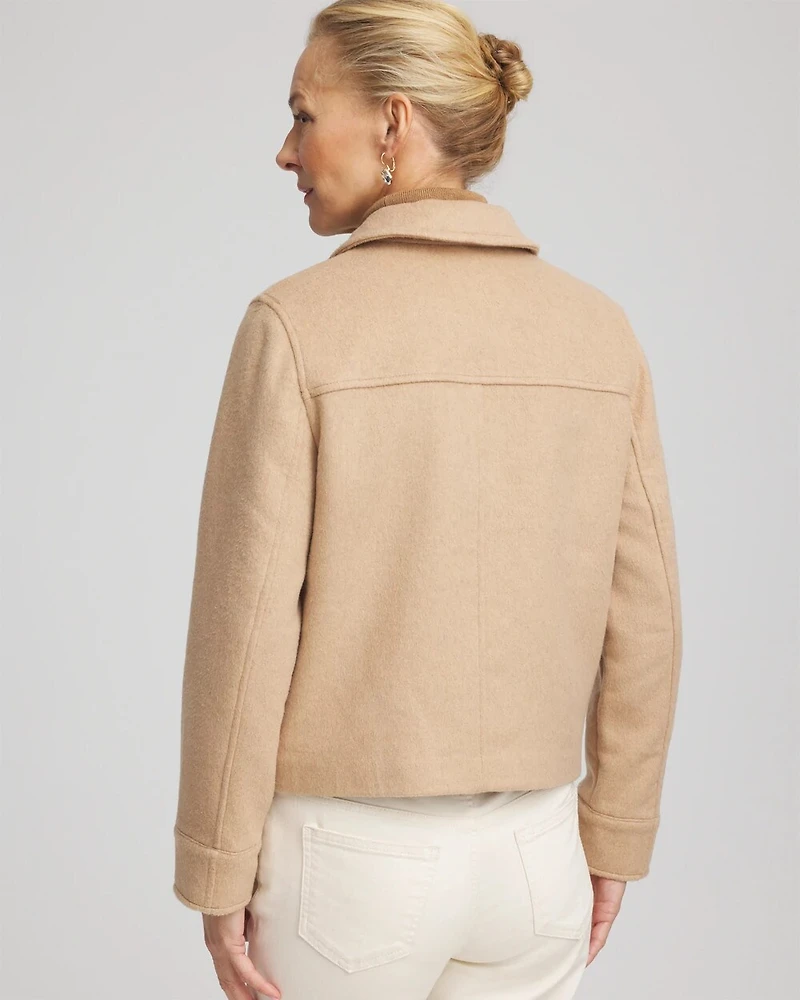 Embroidered Wool Chore Jacket