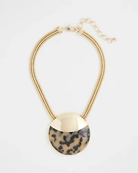 Golden Tortoise Pendant Necklace