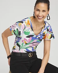 Tropical Flutter Sleeve Tee