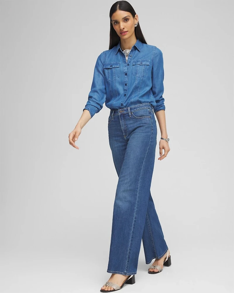 High Rise Wide Leg Jeans